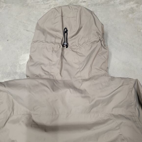 L.L. Bean Women’s Parka Coat Light Brown Hooded Full Zip Size Medium - Picture 7 of 10